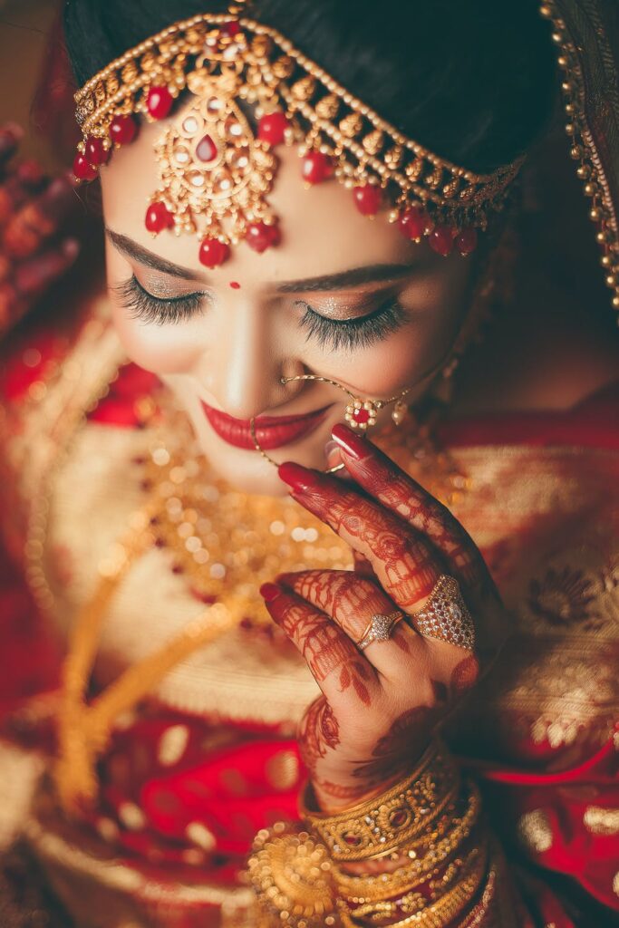 eastern red wedding gown