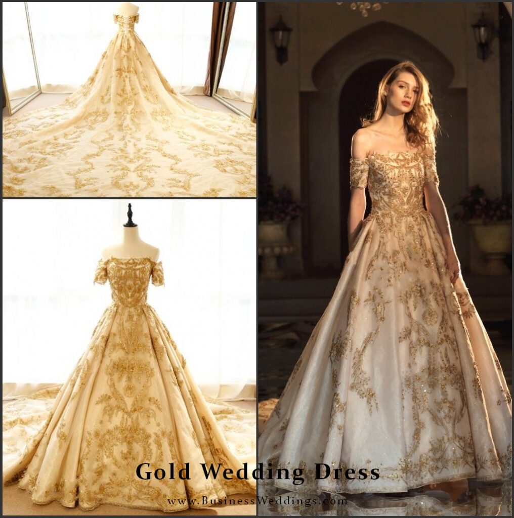 Gold Wedding Dress